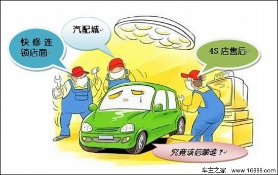 Quali sono i tre campi per la manutenzione? I proprietari di auto non possono scegliere male